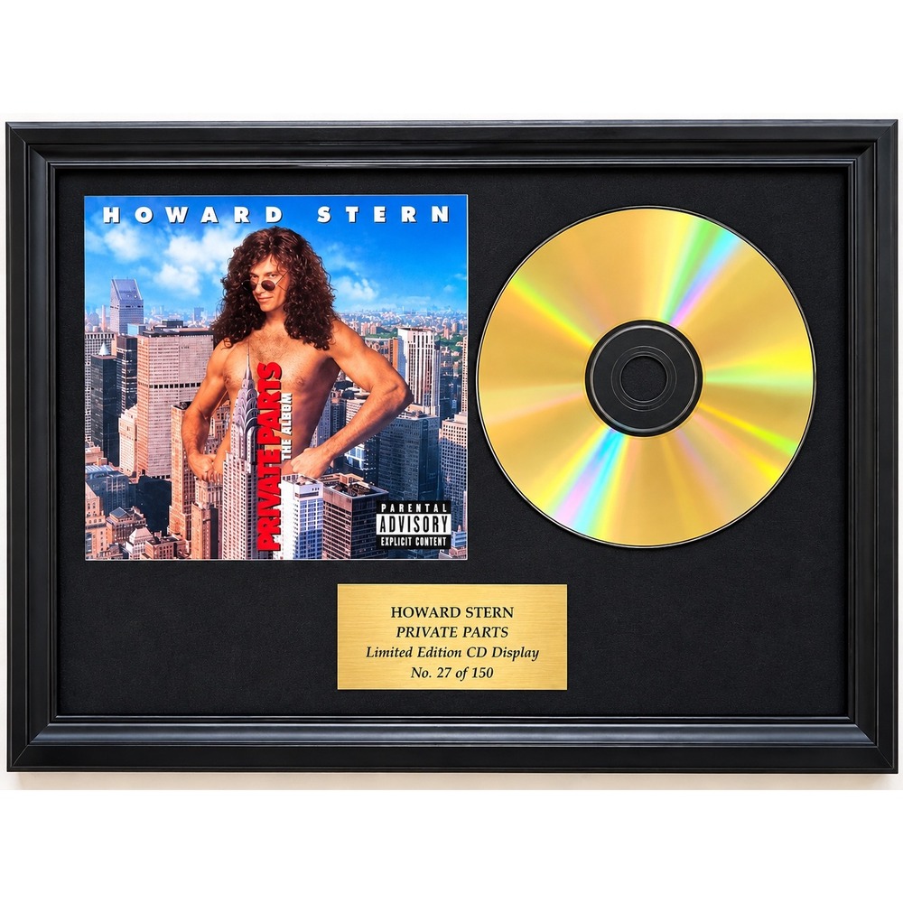 Howard Stern Private Parts Limited Edition CD Display No 21/150 COA Framed Art